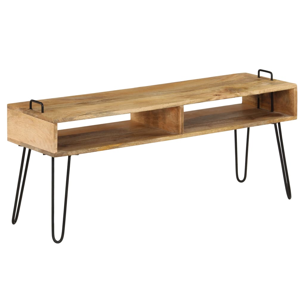 vidaXL Mueble para TV madera maciza de mango 110x35x45 cm