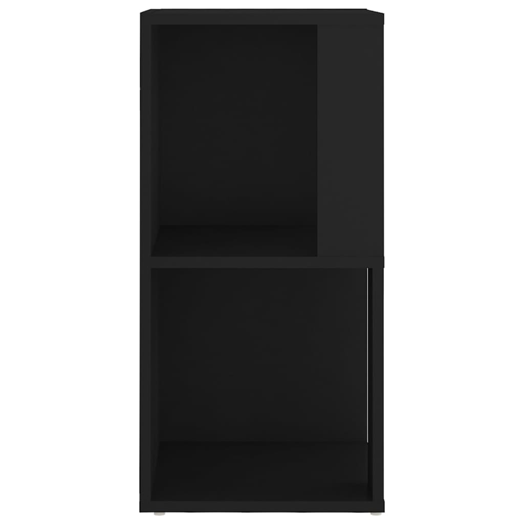 vidaXL Mueble de esquina madera contrachapada negro 33x33x67 cm