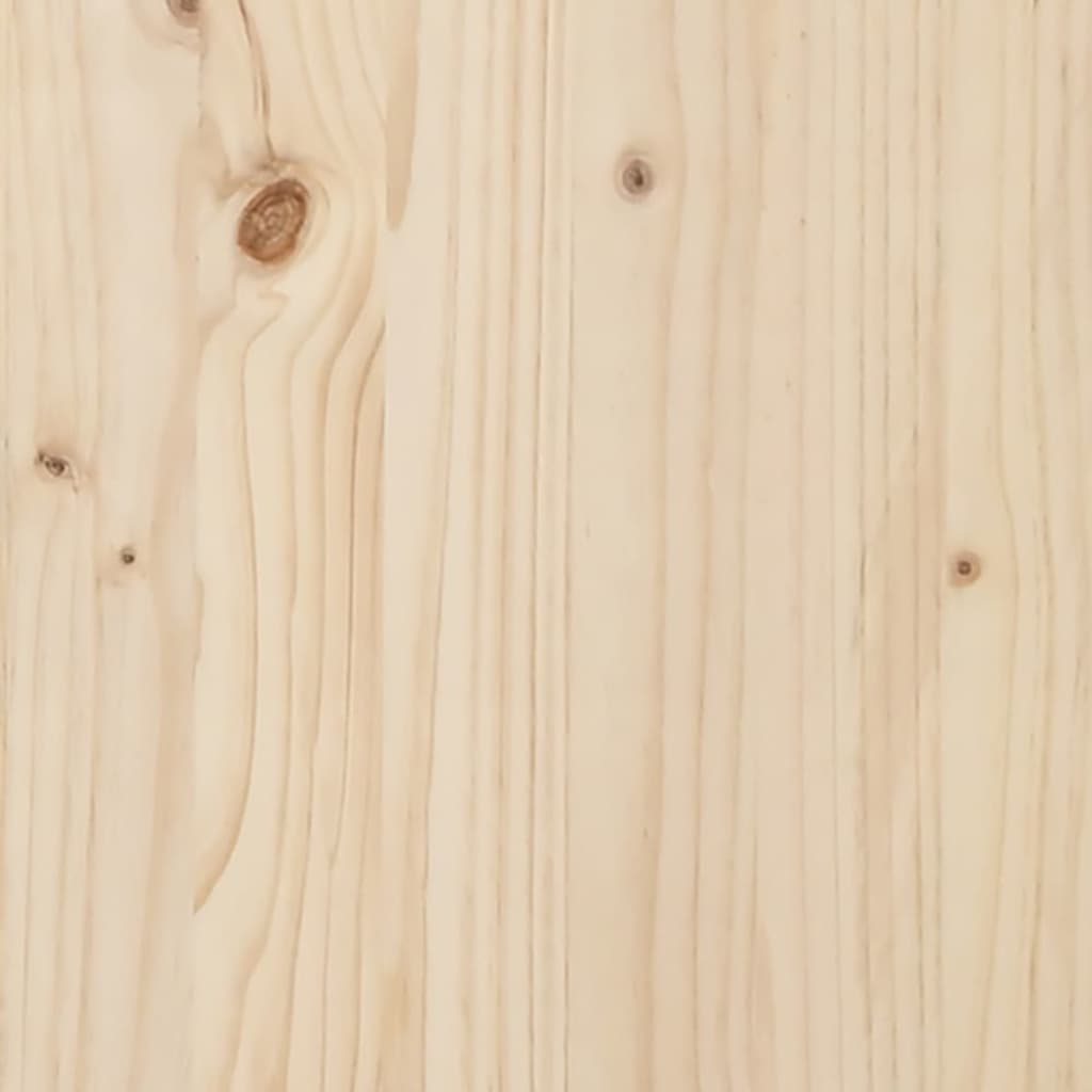 vidaXL Escritorio de madera maciza de pino 110x50x75 cm