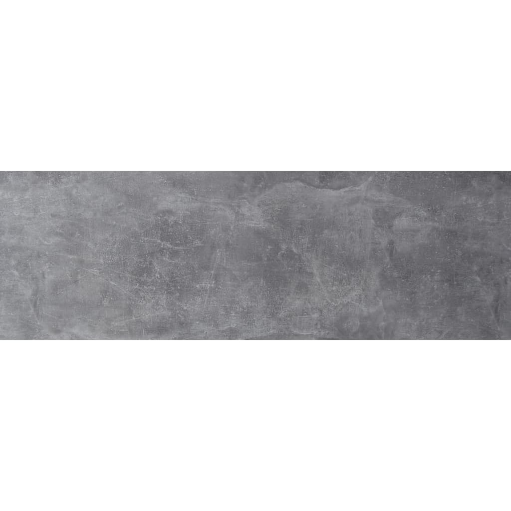 FMD Mesa de centro portátil gris hormigón y blanco brillo 70x70x35,5cm