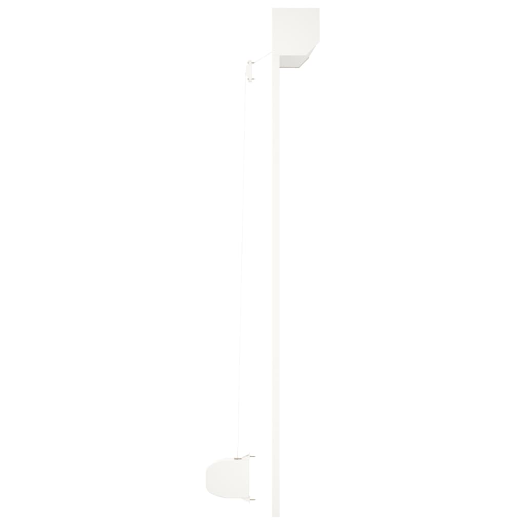 vidaXL Persiana enrollable aluminio blanca 160x150 cm