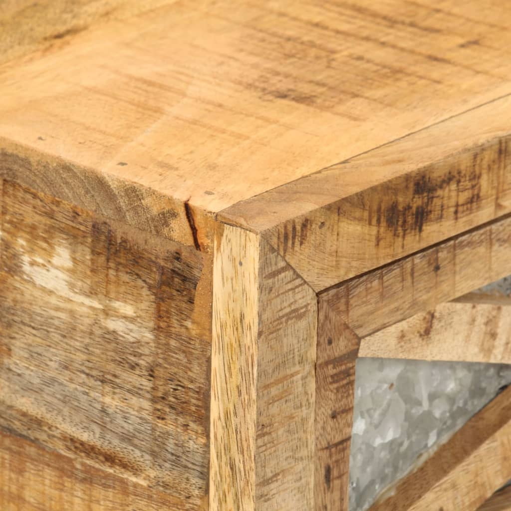vidaXL Mesa consola de madera maciza de mango 110x30x76 cm