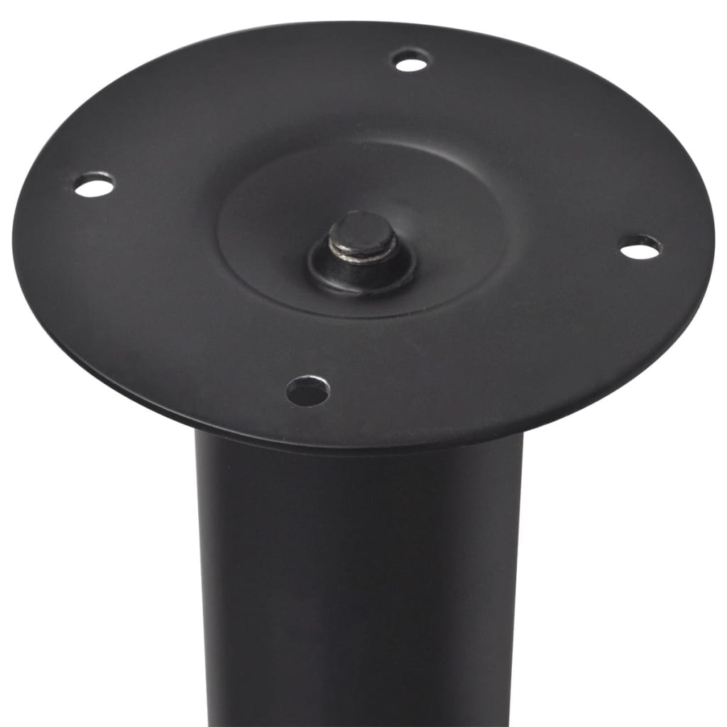 vidaXL 2x Patas de mesa telescópicas negro 710 mm-1100 mm