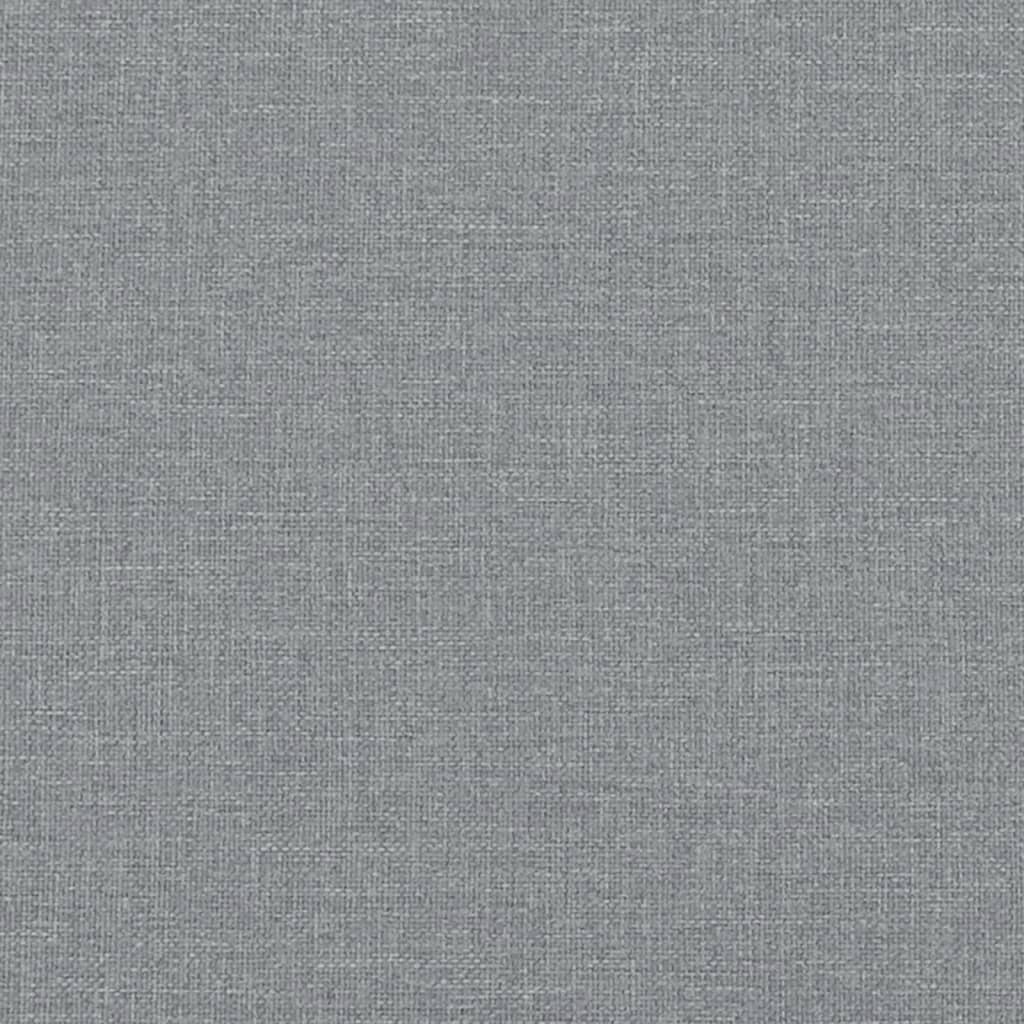 vidaXL Sillón con taburete tela gris claro 60 cm