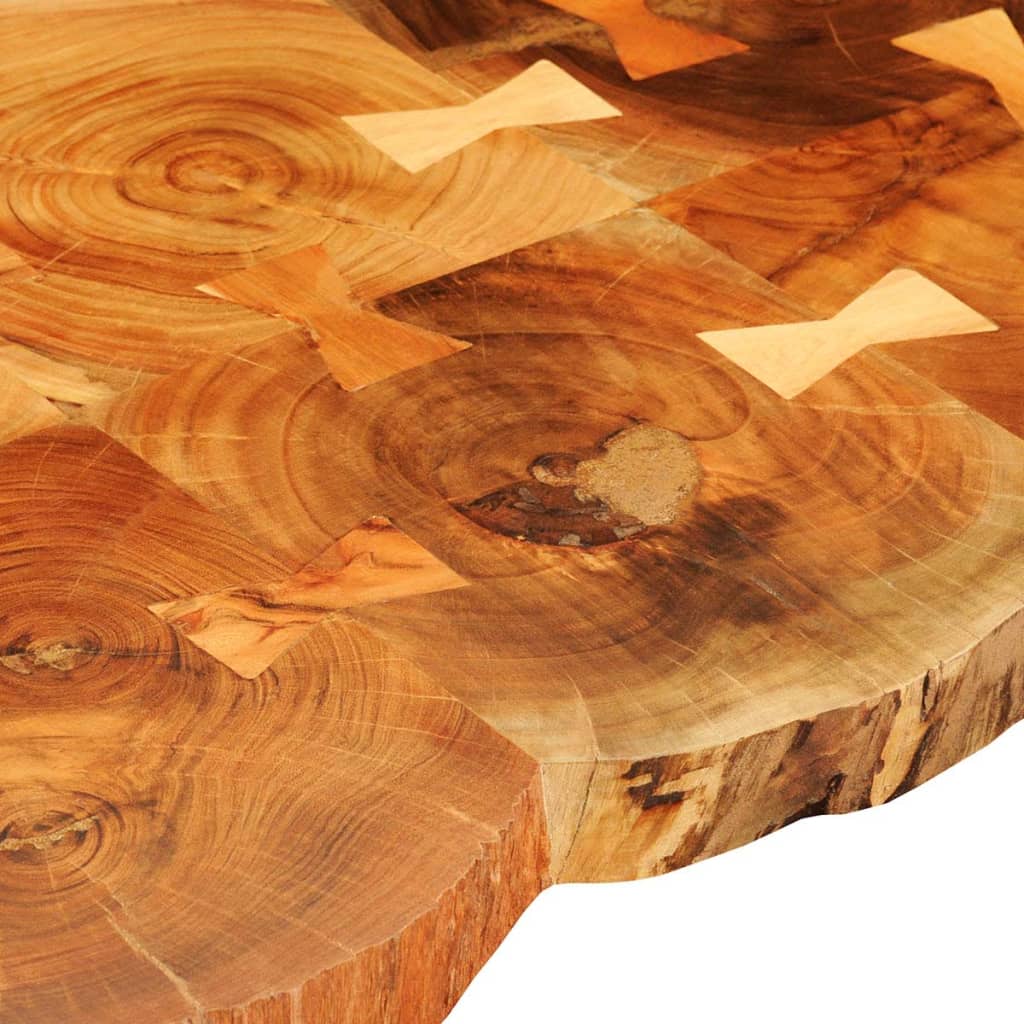 vidaXL Mesa de centro de 6 troncos madera maciza de sheesham 35 cm