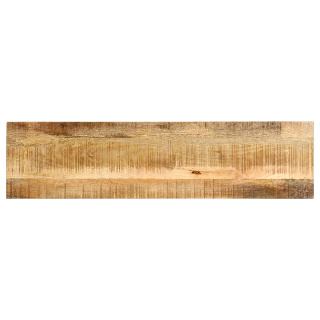 vidaXL Mesa consola de madera maciza de mango en bruto 140x35x76 cm