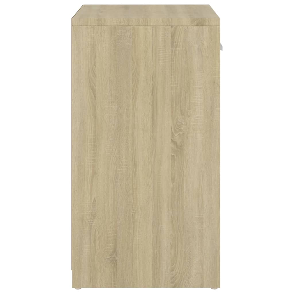 vidaXL Banco zapatero madera de ingeniería roble Sonoma 94,5x31x57 cm