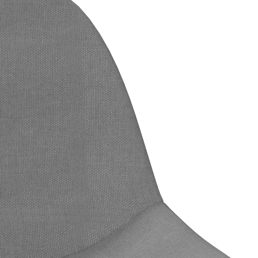 vidaXL Silla de comedor giratoria tela gris claro