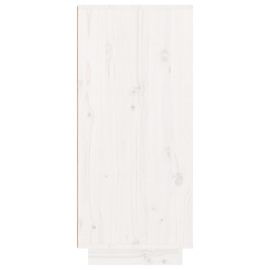 vidaXL Armario zapatero de madera maciza de pino 60x35x80 cm