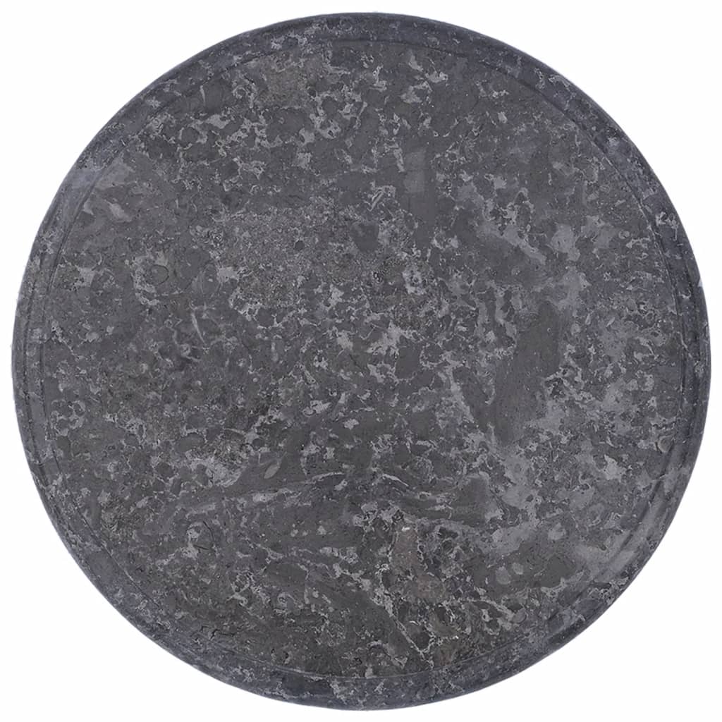 vidaXL Tablero para mesa mármol gris Ø40x2,5 cm