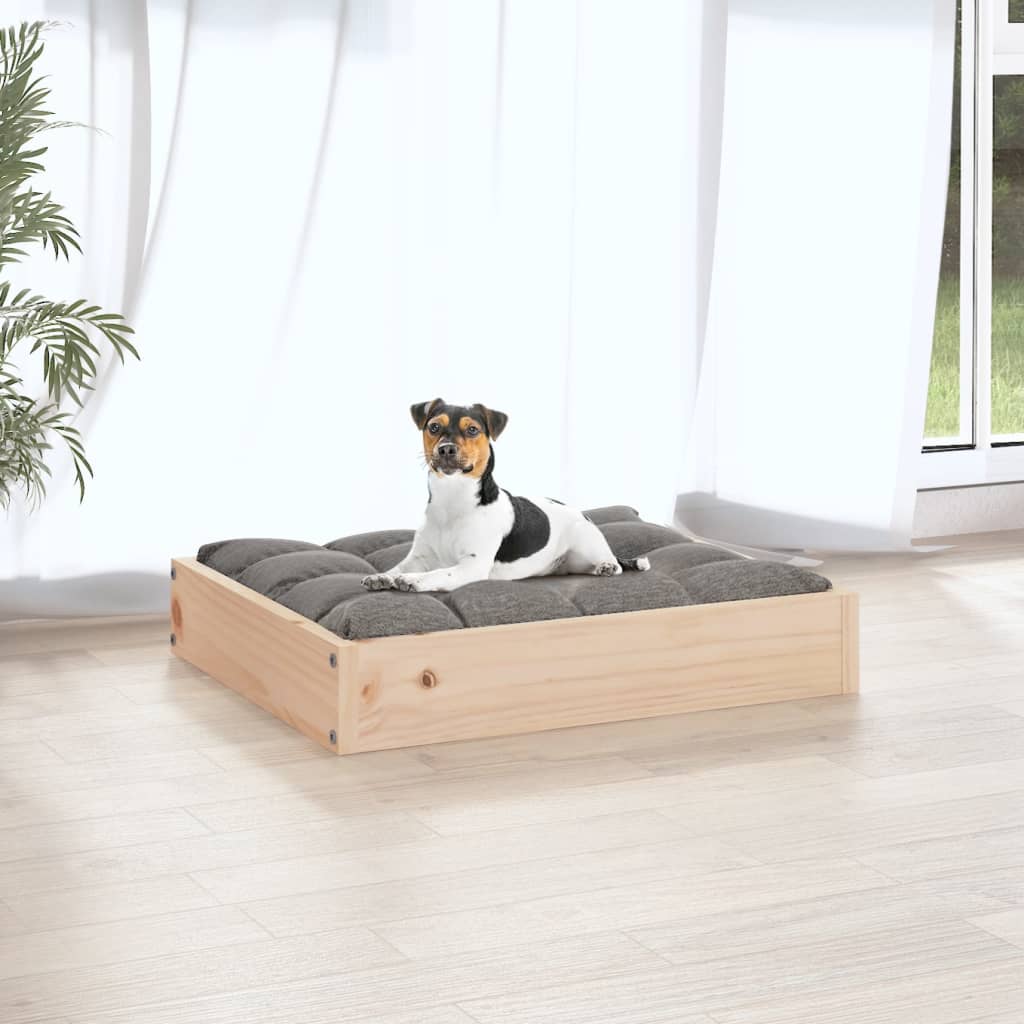 vidaXL Cama para perros madera maciza de pino 51,5x44x9 cm