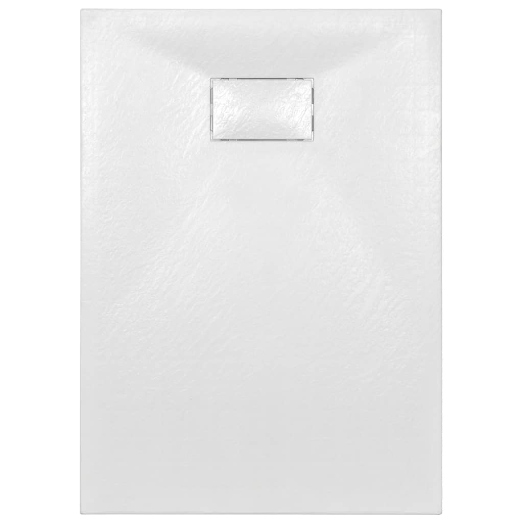 vidaXL Plato de ducha SMC blanco 100x70 cm