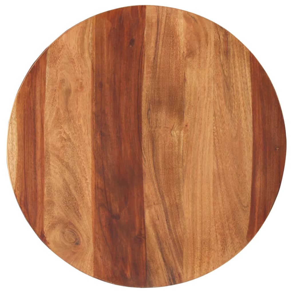 vidaXL Superficie de mesa redonda madera maciza sheesham 25-27 mm 50cm