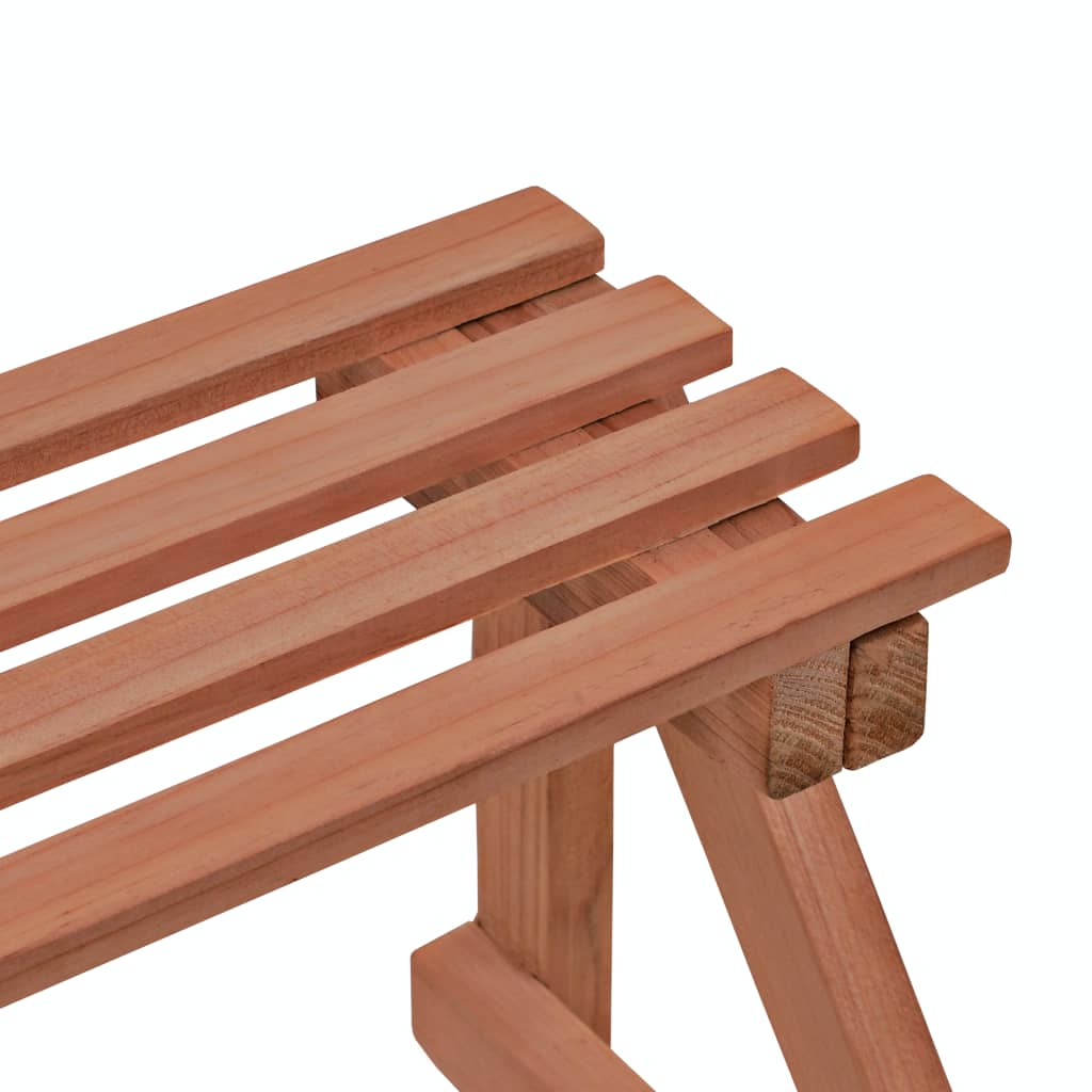 vidaXL Soporte de plantas 3 niveles de madera de cedro 48x45x40 cm