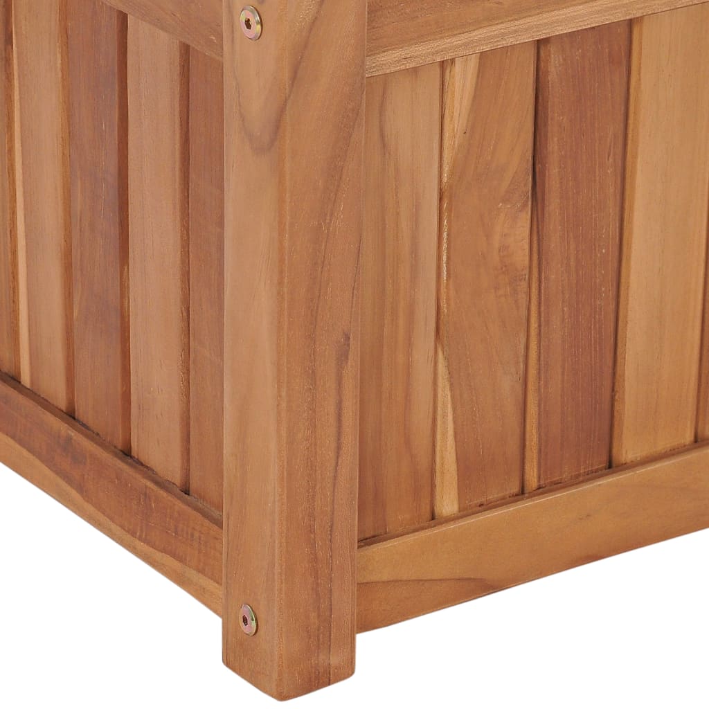 vidaXL Arriate elevado madera maciza de teca 30x30x30 cm