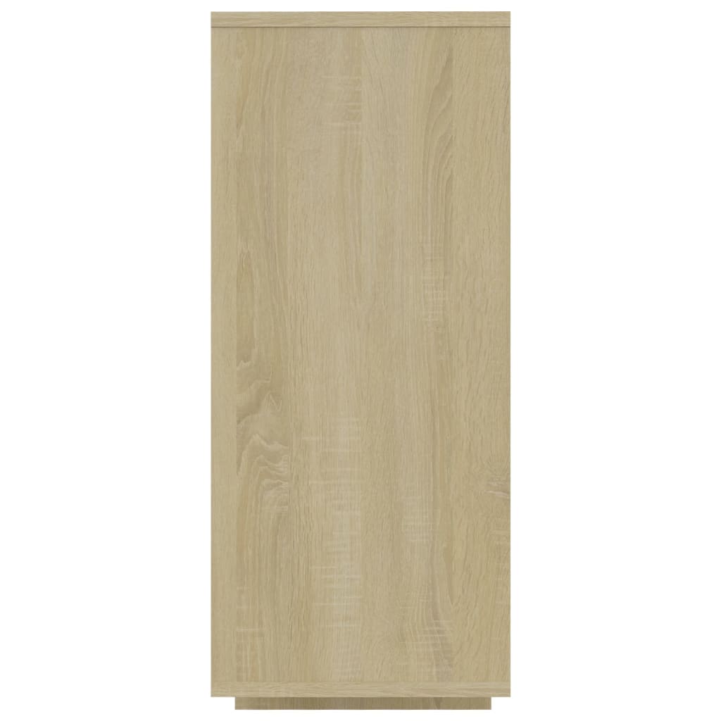 vidaXL Aparador de madera contrachapada roble Sonoma 120x30x75 cm
