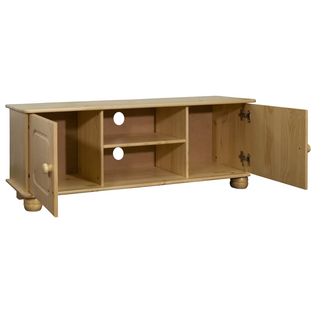 vidaXL Mueble para TV de madera maciza de pino 115x29x40 cm