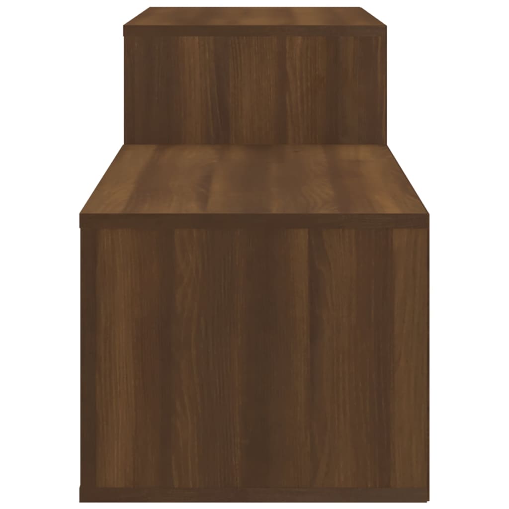 vidaXL Mueble zapatero madera contrachapada marrón roble 150x35x45 cm