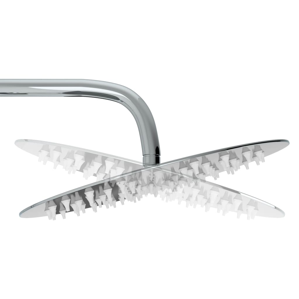 vidaXL Kit de ducha combinado con ducha de mano acero inoxidable