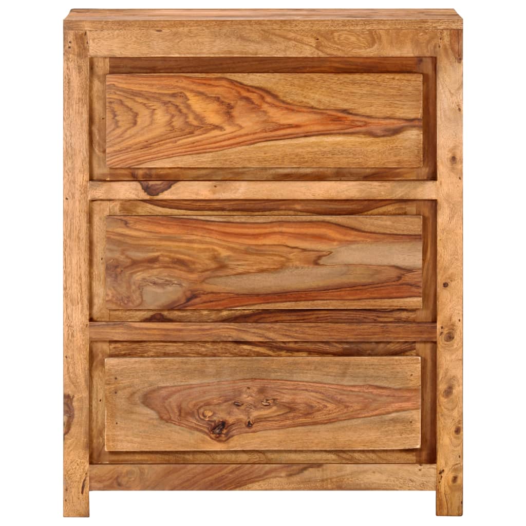 vidaXL Cajonera de madera maciza de sheesham 60x33x75 cm