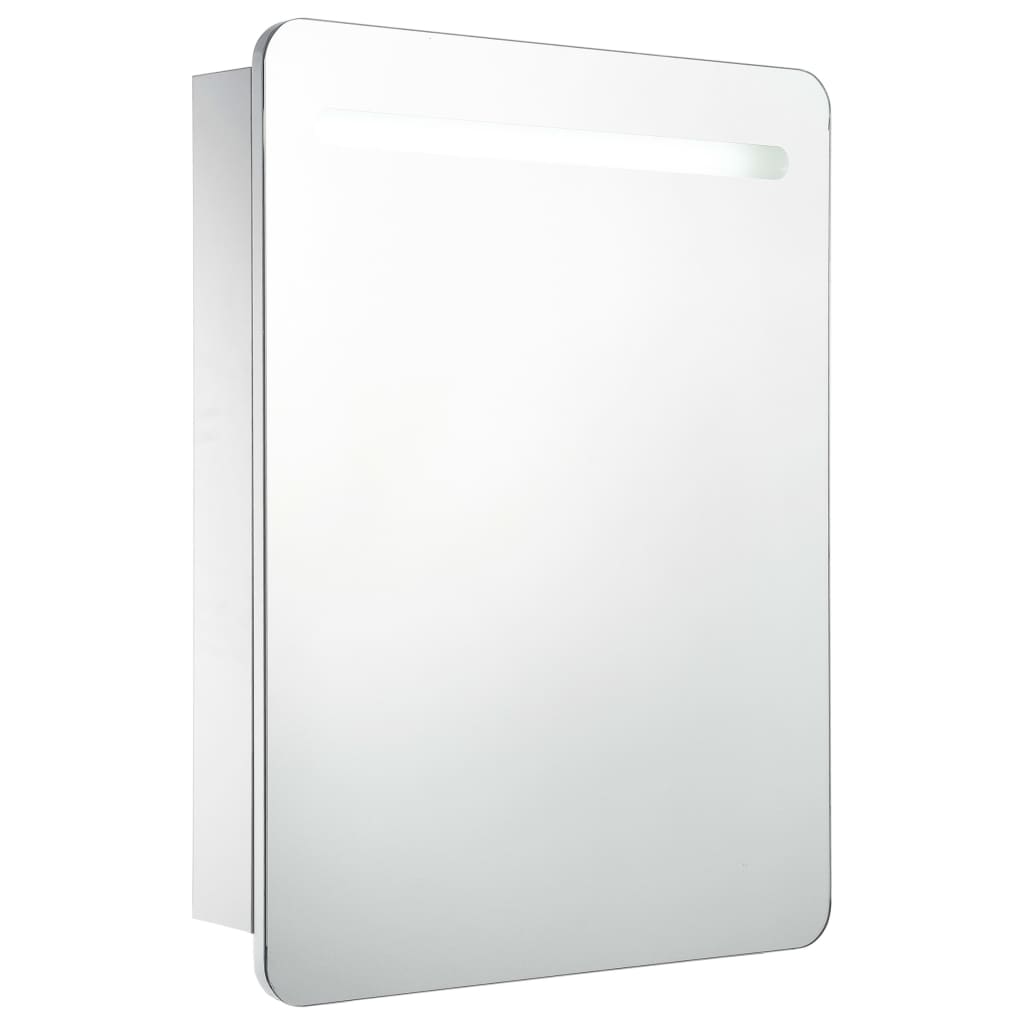 vidaXL Mueble de baño con espejo LED 60x11x80 cm
