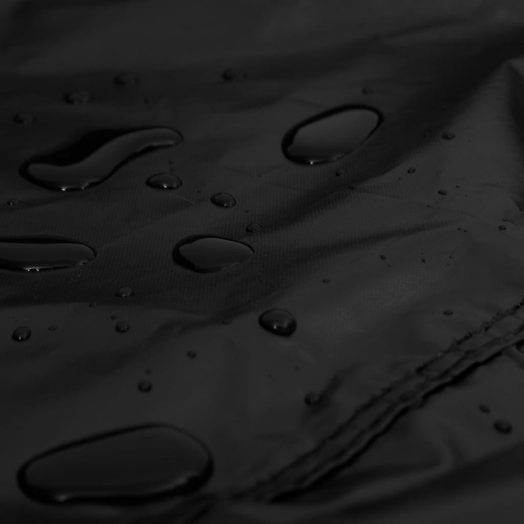 vidaXL Cubierta para tumbona Oxford 420D negro 203x81x25/63 cm