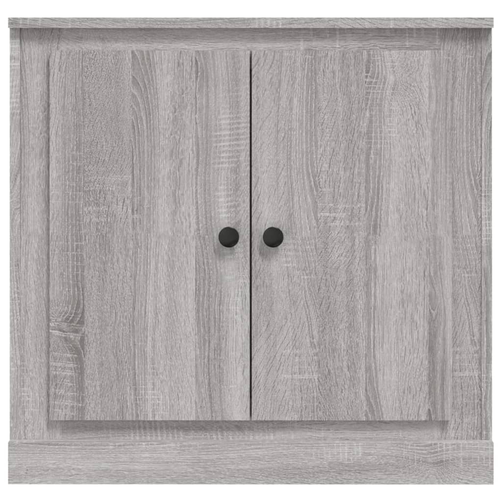 vidaXL Aparador de madera contrachapada gris Sonoma 70x35,5x67,5 cm