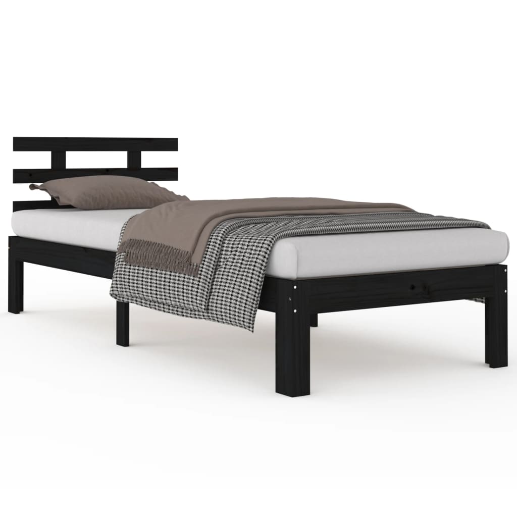 VidaXL Estructura De Cama Individual 90x190 Cm - Somier Tapizado Gris Claro - Base Con Patas Y Listones De Madera - Dormitorio Moderno