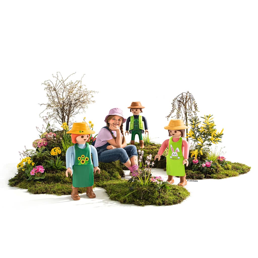 LECHUZA Figura de jardinero con girasoles PLAYMOBIL XXL 62,5 cm
