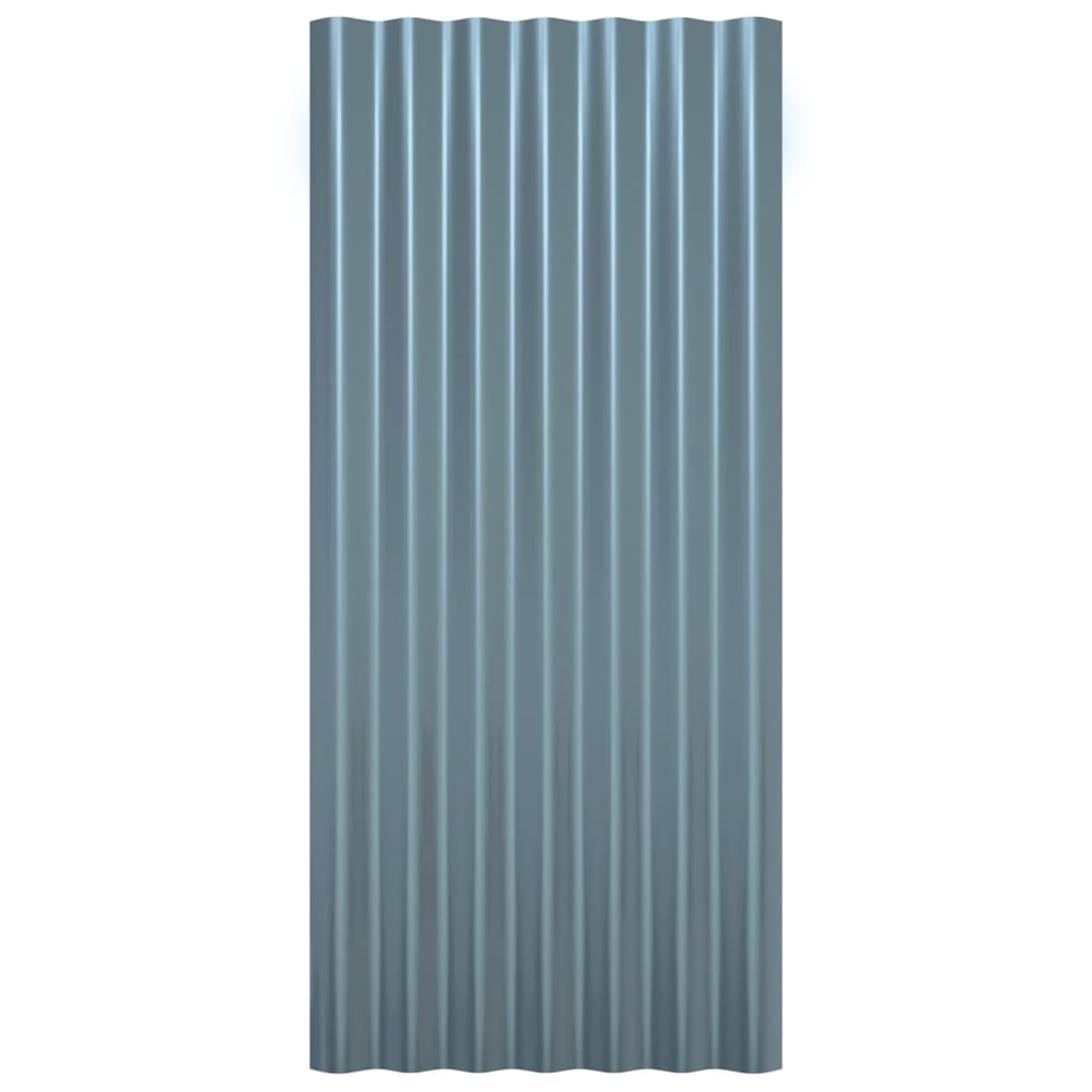 12 Paneles De Techo De Acero Recubierto Verde – 100x36 Cm, Para Cobertizos Y Garajes