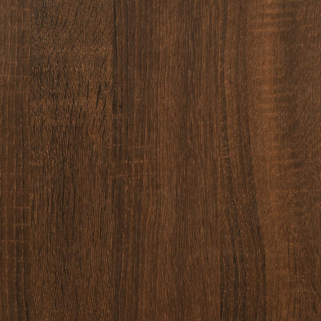 vidaXL Banco con almacenaje madera ingeniería roble marrón 82x42x46 cm
