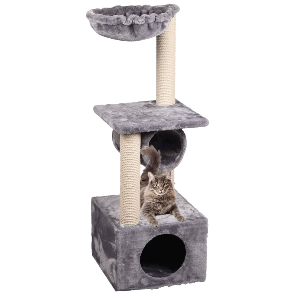 FLAMINGO Rascador para gatos Gulf gris 35x35x103 cm