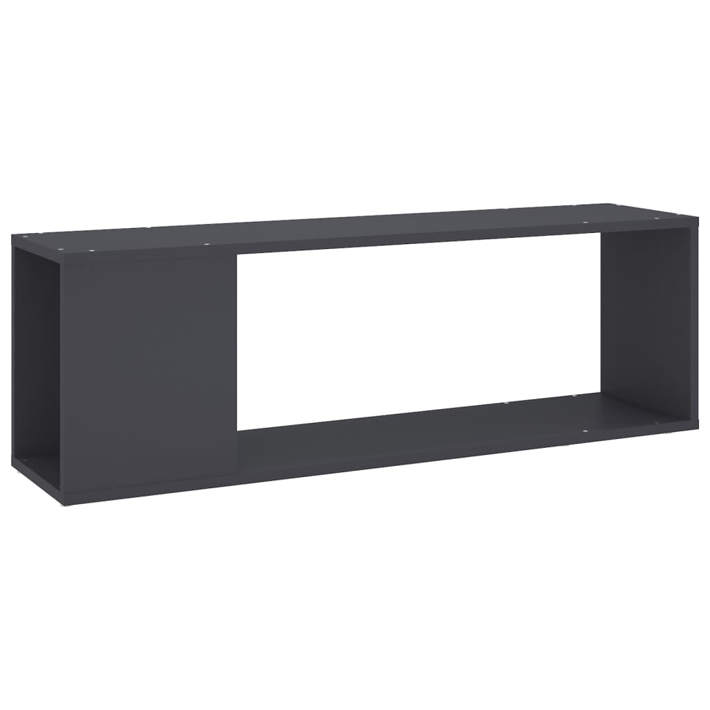 vidaXL Mueble para TV madera contrachapada gris 100x24x32 cm