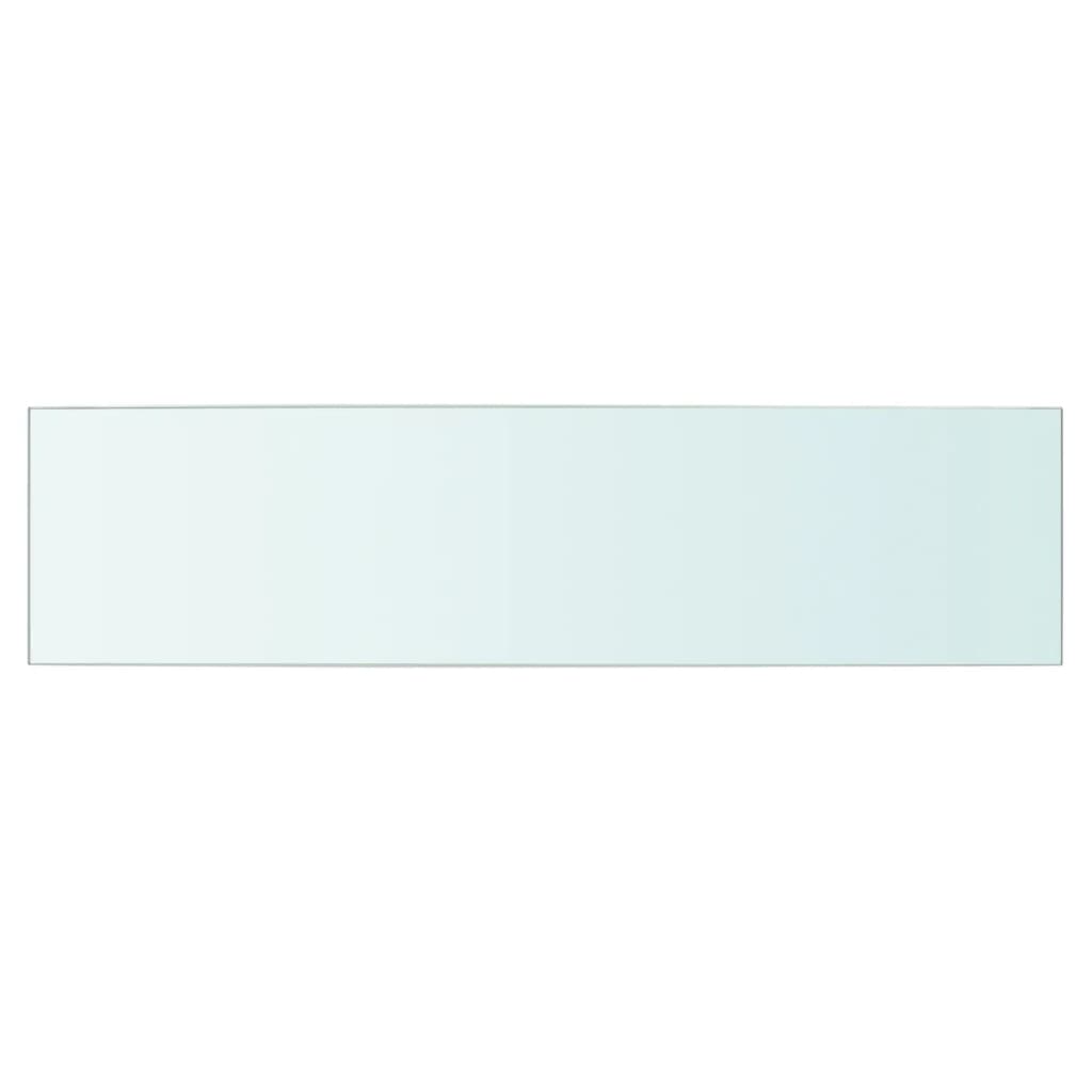 vidaXL Estantes 2 unidades panel de vidrio transparente 60x15 cm