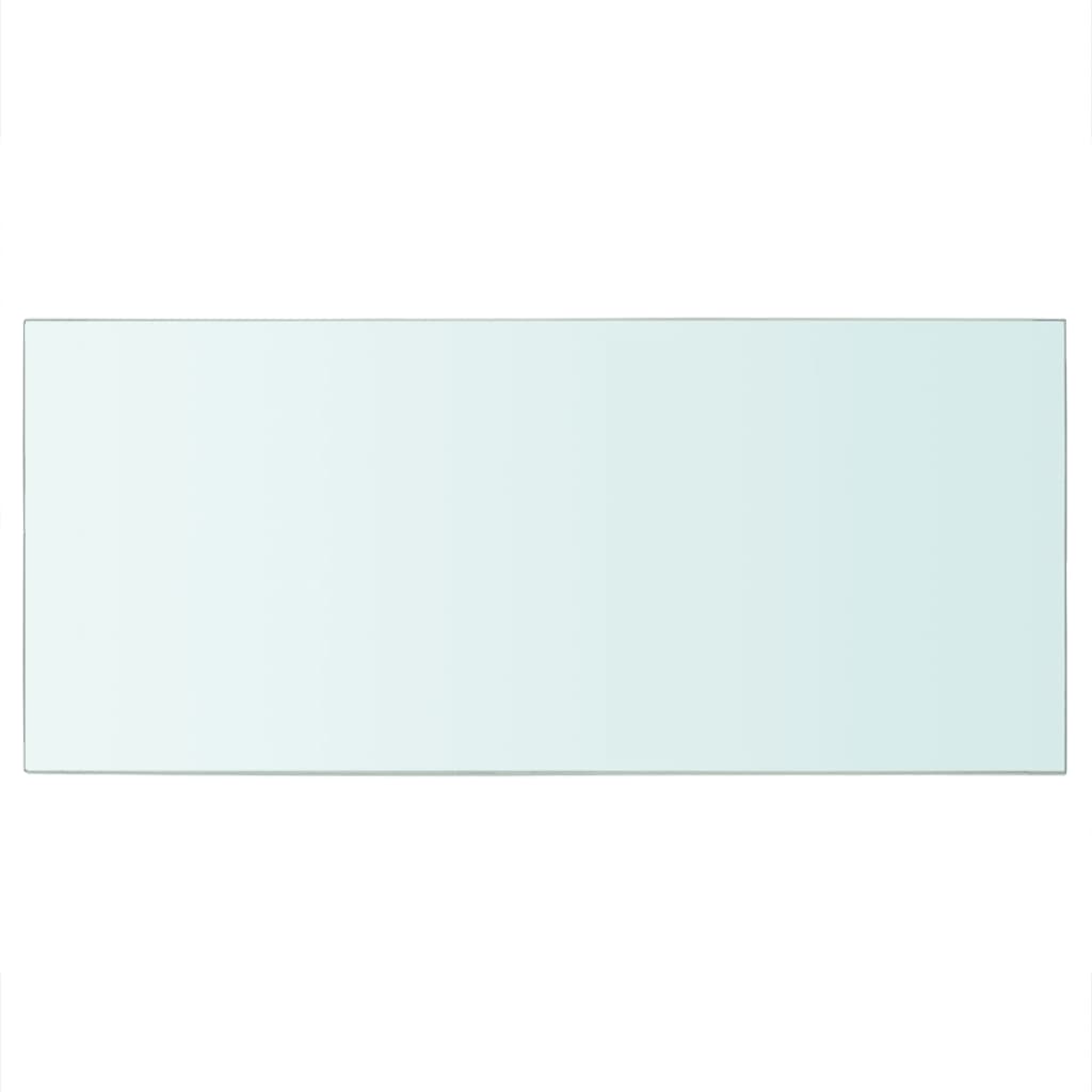 vidaXL Panel de estante vidrio claro 50x25 cm