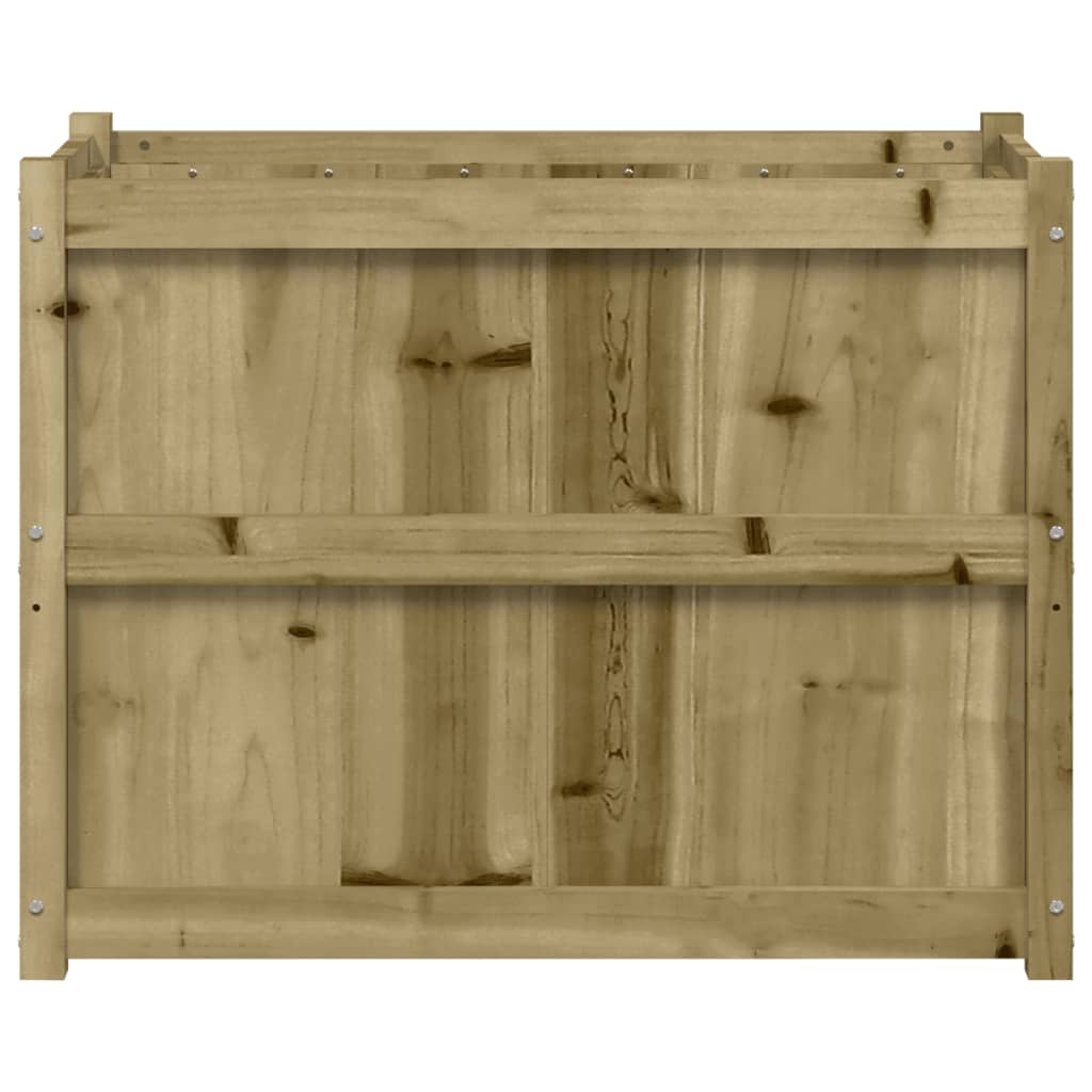 vidaXL Jardinera de madera de pino impregnada 90x50x70 cm