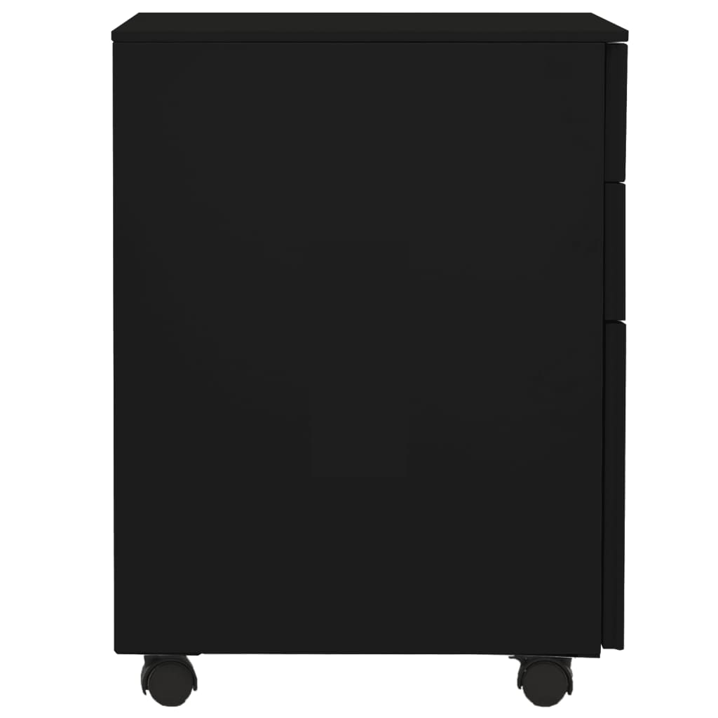 vidaXL Armario archivador acero negro 39x45x60 cm