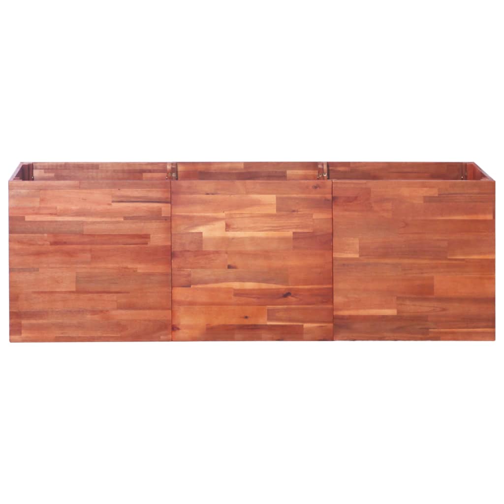 vidaXL Arriate de madera de acacia 150x50x50 cm