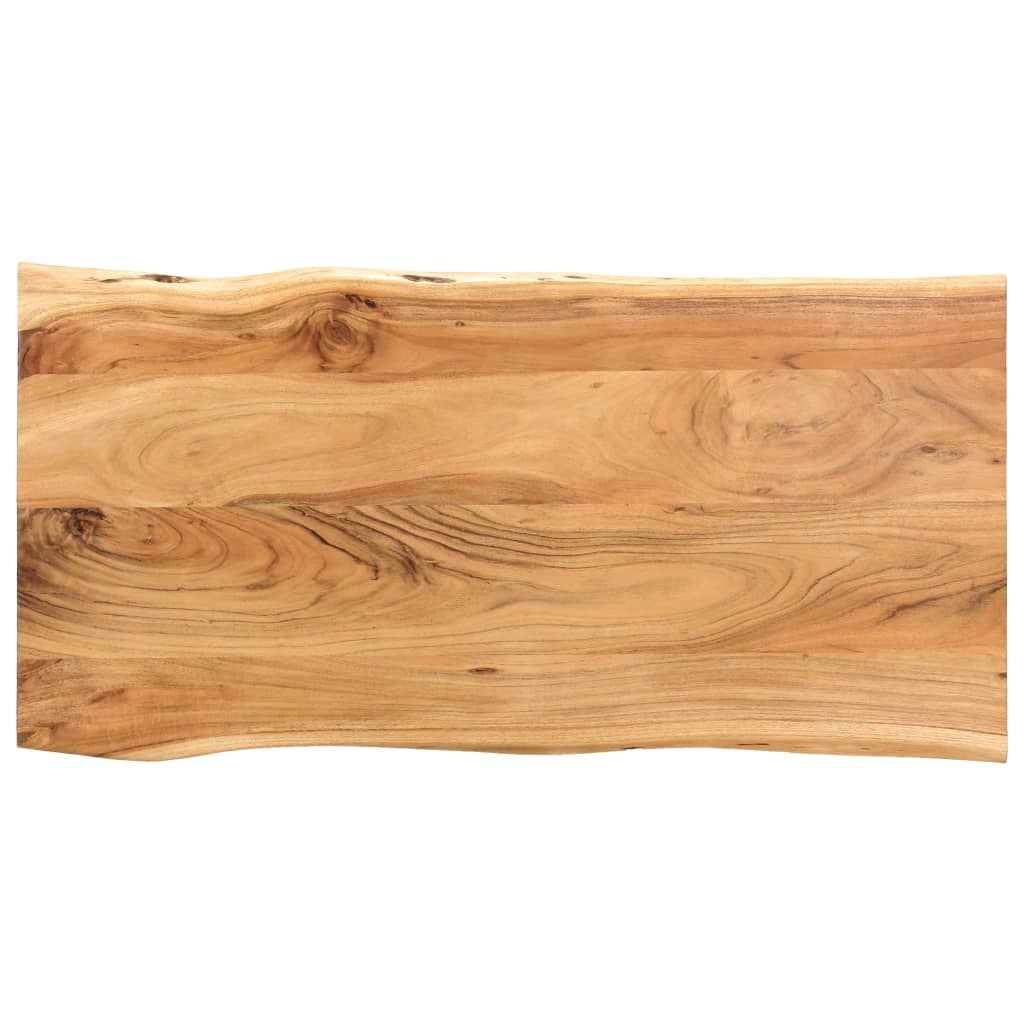 vidaXL Mesa de comedor de madera maciza de acacia 118x58x76 cm