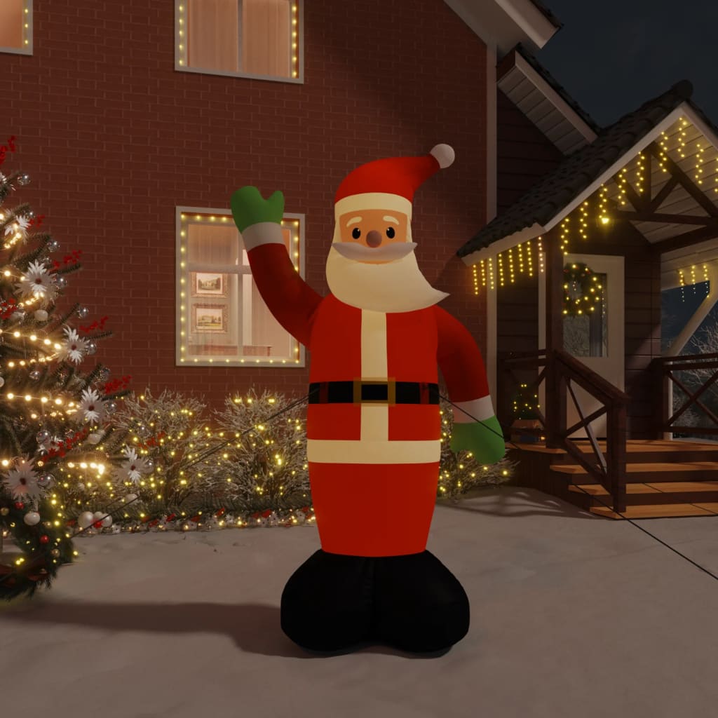 vidaXL Papá Noel inflable de Navidad con LED 370 cm