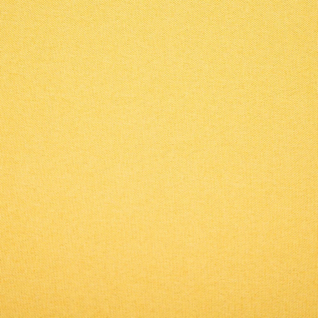 vidaXL Sofá de 3 plazas tapizado de tela amarillo 172x70x82 cm