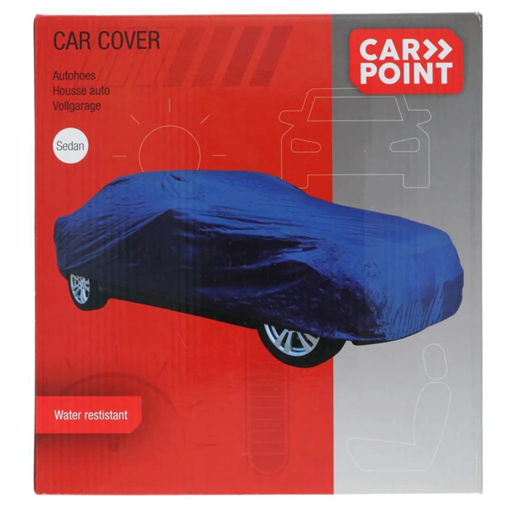 Carpoint Funda de coche poliéster XXL azul 524x191x122 cm