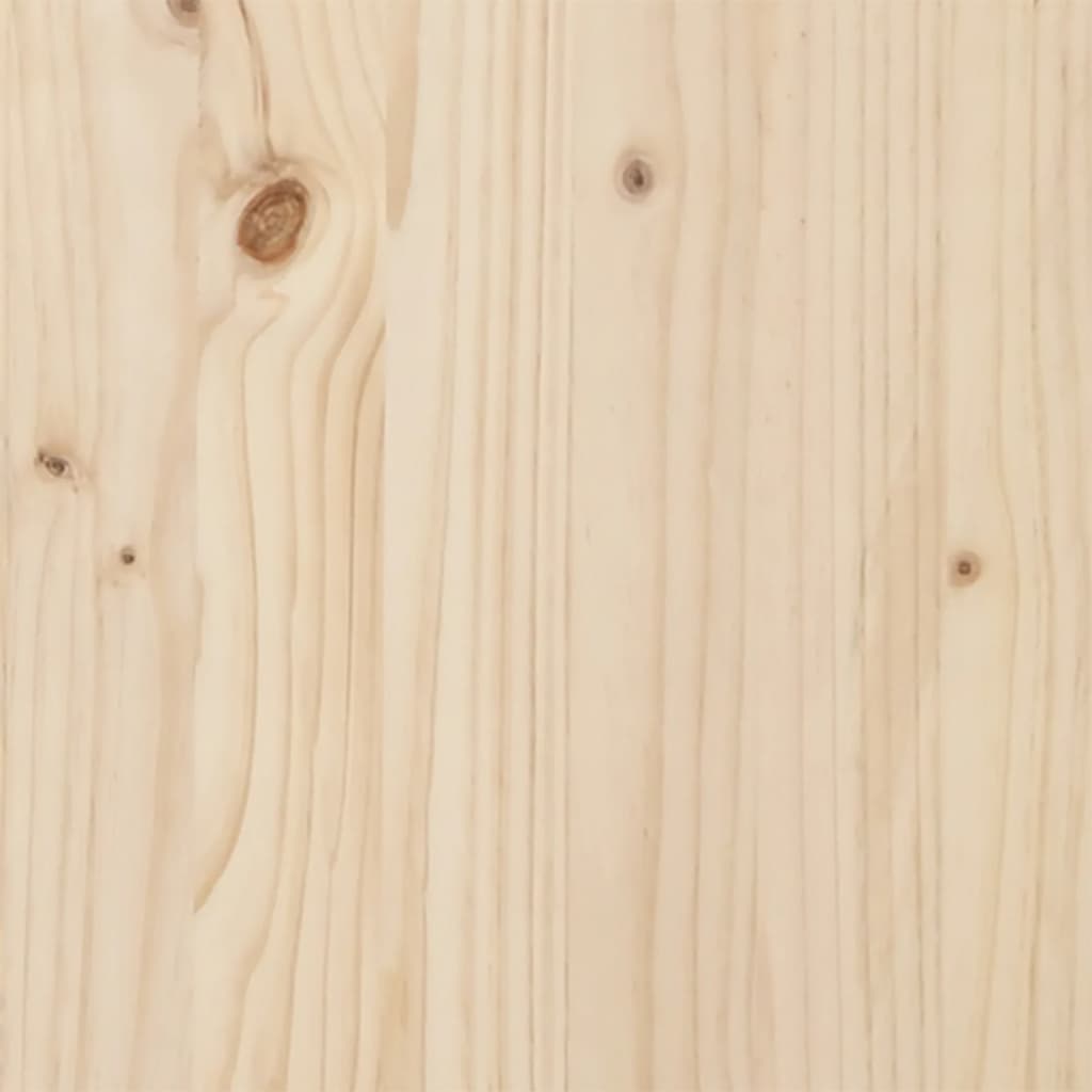 vidaXL Cama alta con escritorio madera maciza de pino 75x190 cm