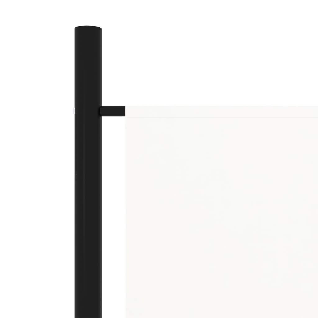 vidaXL Biombo divisor de 6 paneles blanco 300x180 cm