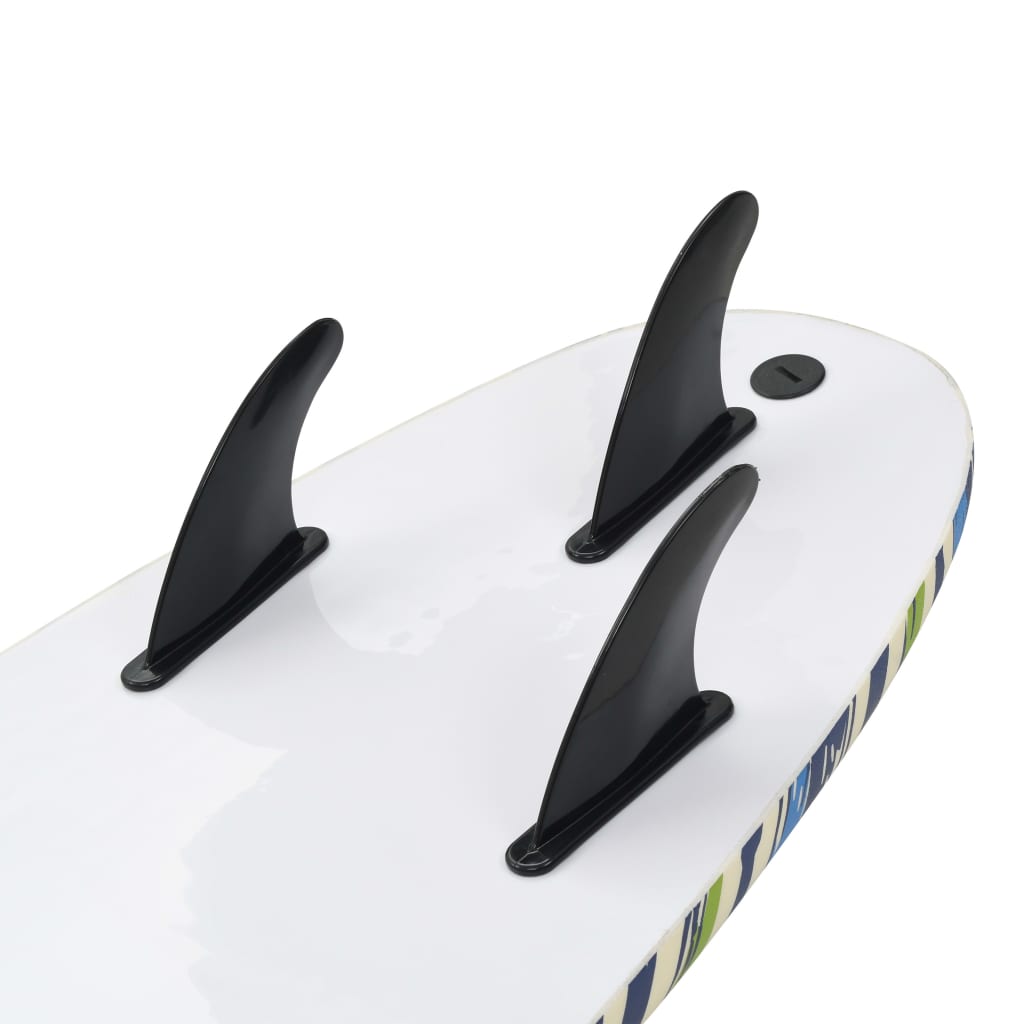 vidaXL Tabla de surf diseño hoja 170 cm