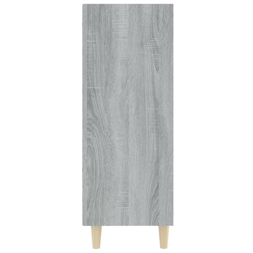 vidaXL Aparador de madera contrachapada gris Sonoma 69,5x32,5x90 cm