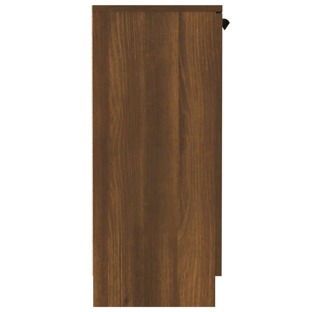 vidaXL Aparador de madera contrachapada marrón roble 60x30x70 cm