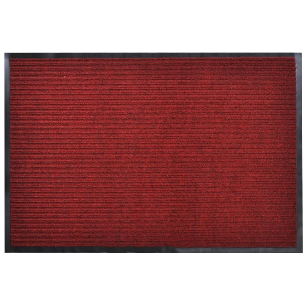 vidaXL Felpudo de entrada PVC rojo 90x60 cm