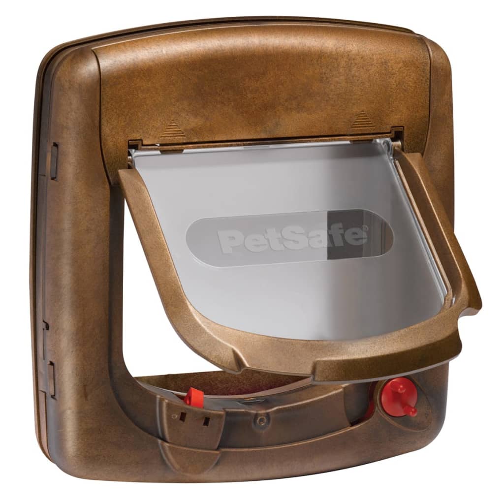 PetSafe Gatera magnética de 4 posiciones Deluxe 420 marrón 5006