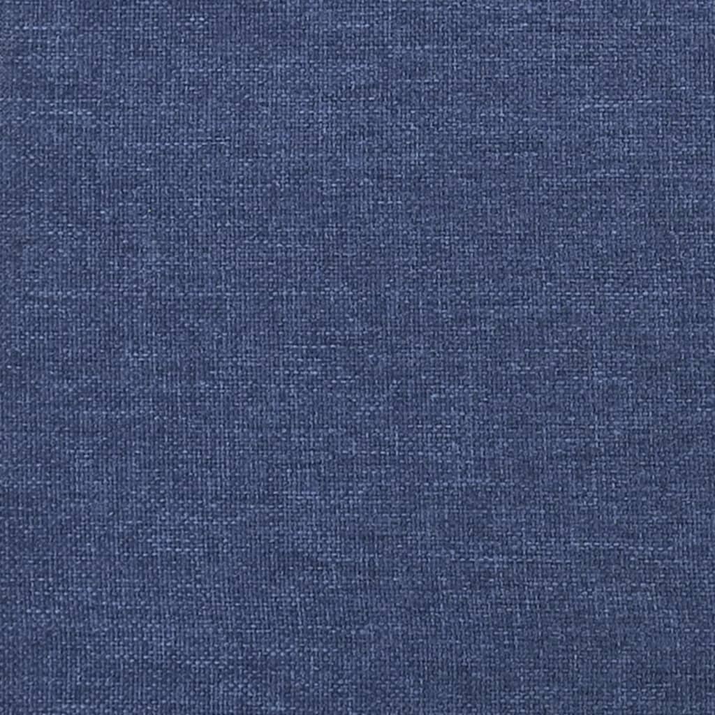 vidaXL Colchón de muelles ensacados tela azul 90x200x20 cm